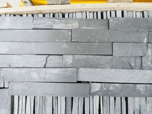 Плитка чёрная из натурального камня фасадная 30 см * 5 см, толщина 7 мм -30 мм купить в Нижней Салде